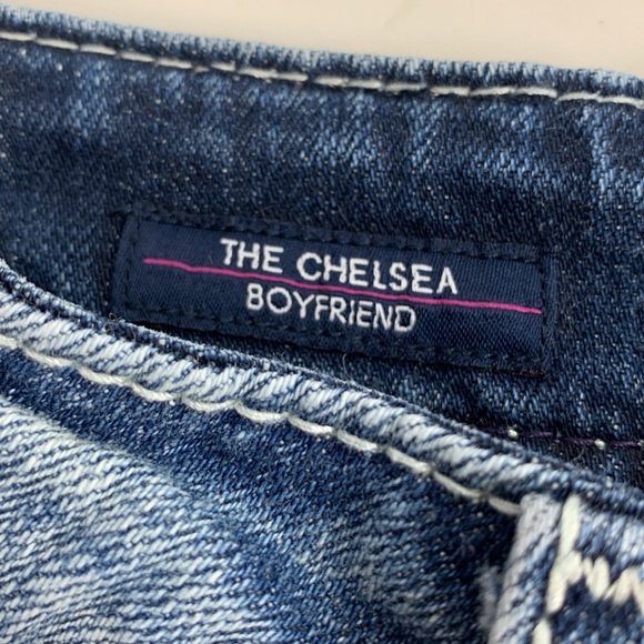 Vigoss The Chelsea Boyfriend Capri Ankle Length crop Jeans Size 11/12 Stretch - Picture 6 of 15